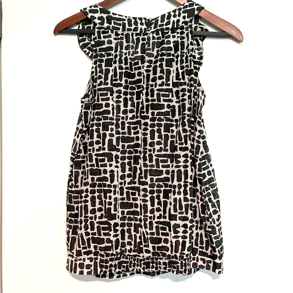 Loft Petites ruffle front sleeveless top Sz SP - Picture 4 of 4